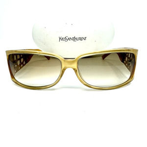 Yves Saint Laurent Ysl6237 1sc Gold Sunglasses Fr… - image 1